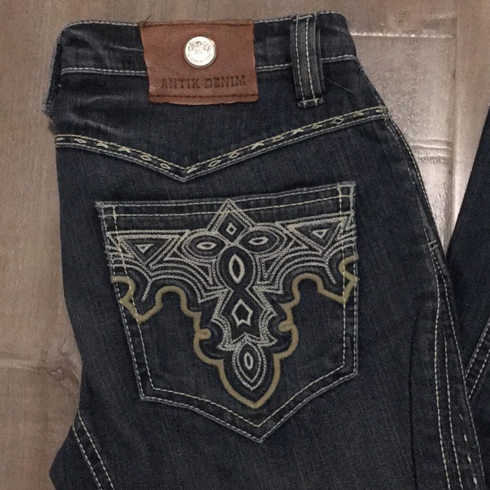 Antik Embroidered Denim Jeans | Boot Cut | Sz 26